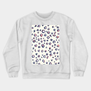 Navy & Coral Crystals Crewneck Sweatshirt